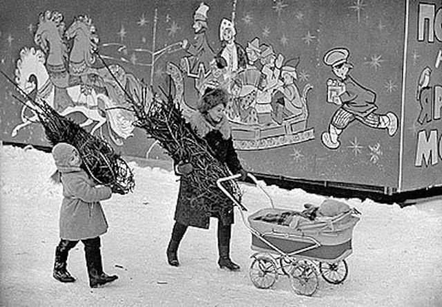 Перед Новым годом, СССР, 1960-е.