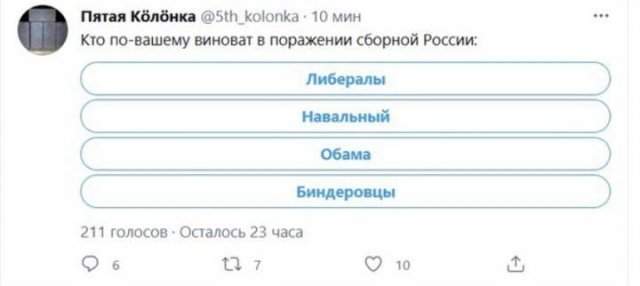 Шутки и мемы про сборную России на Евро-2020
