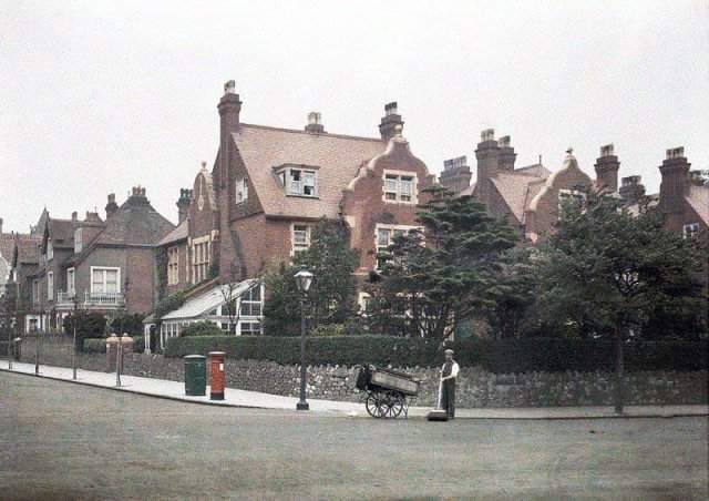 Так выглядел типичный буржуазный квартал в Англии, 1913 год.