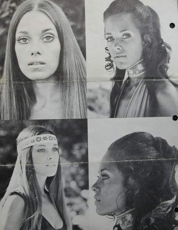 1970-е. Мама Анджелины Джоли Маршелин Бертран позирует для каталога модельного агентства