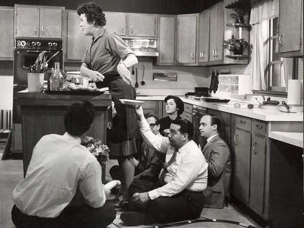 Съёмки кулинарного шоу в 1963 году