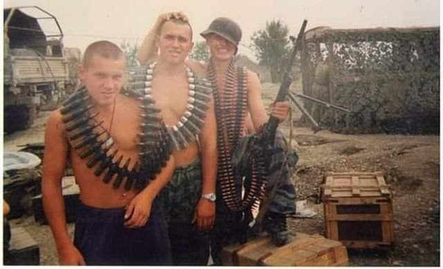 Бойцы 8 ОСпН &quot;Русь&quot; в Чечне, 1996 год