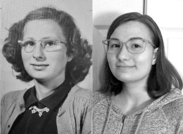 Фото бабушки и её внучки, 64 года разницы