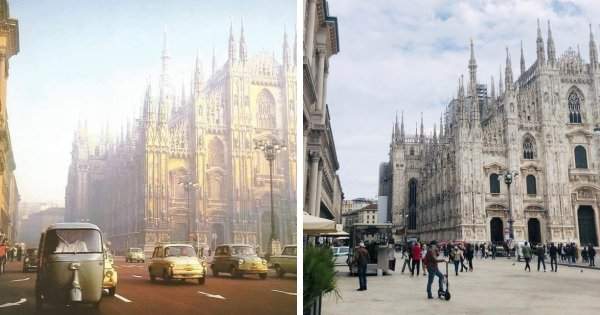 Как изменился Милан за 70 лет