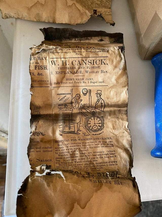 Обрывок газеты, которой 117 лет