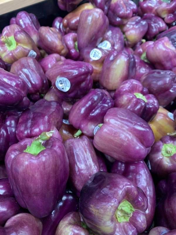 Фиолетовые болгарские перцы