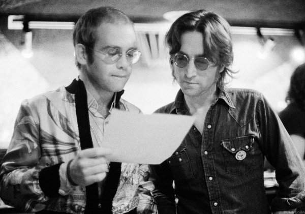 Элтон Джон и Джон Леннон, 1974 год
