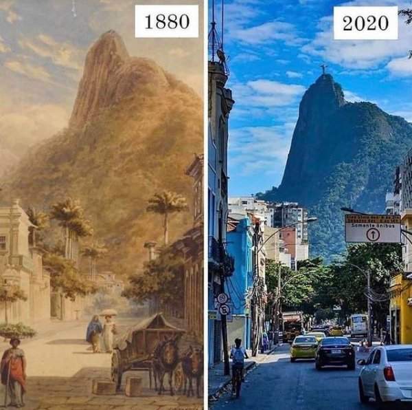 Рио-де-Жанейро, 1880 и 2020 годы