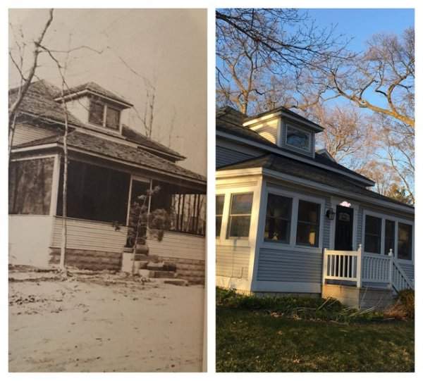 Мой дом около 100 лет назад и вчера