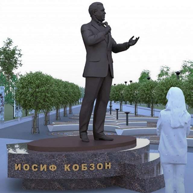 Как будет выглядеть памятник Иосифу Кобзону на Садовом кольце в Москве