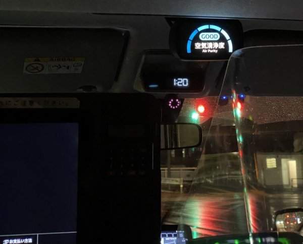 Такси в Японии оснащены системой мониторинга качества воздуха