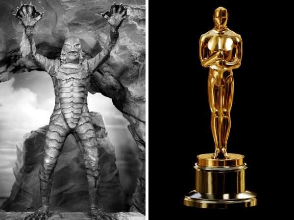Дизайн существа из фильма «Тварь из Чёрной Лагуны» был вдохновлён оскаровской статуэткой
