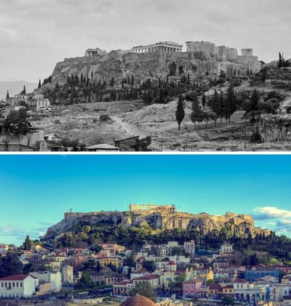 Афины, 1954 год и наше время