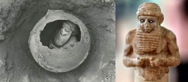 Шумерская алебастровая статуэтка царя-жреца, которой 5000 лет
