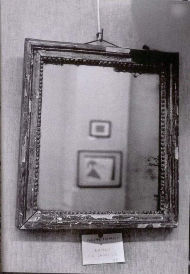 Портрет имбецила, 1921 г., Филипп Супо. На фото изображено зеркало.