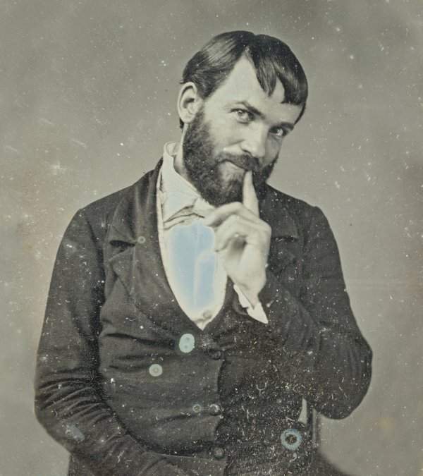 Портрет мужчины середины XIX века