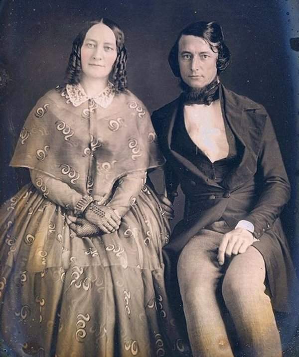 Влюбленная пара Викторианской эпохи, 1840-е годы