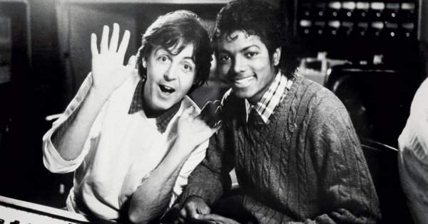 С Майклом Джексоном в студии, 1983 год