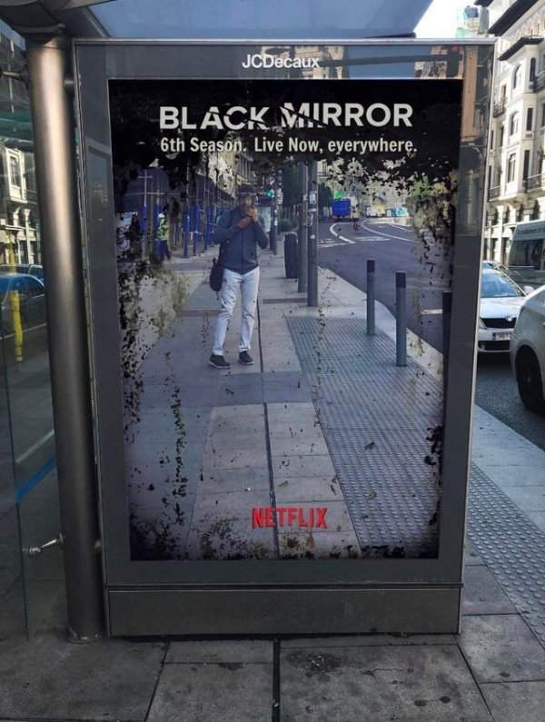 Реклама сериала «Чёрное зеркало», в которой каждый найдёт свой смысл