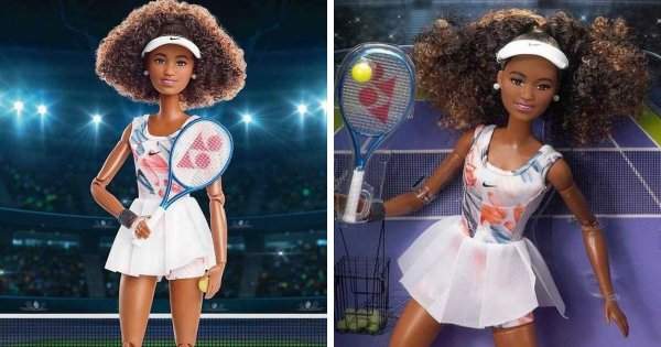 Теннисистка Наоми Осака в виде куклы Барби