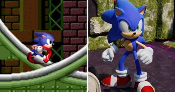 Sonic the Hedgehog (1991) и Sonic Frontiers (2022)
