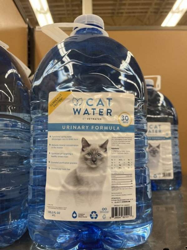 Специальная вода для котов
