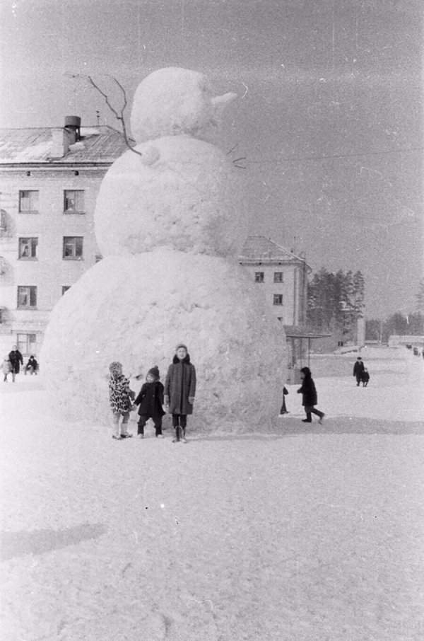 Бонус: Гигантский снеговик в Пензе-19, 1968 год