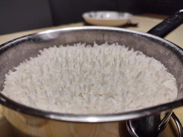 Рис встал вертикально после приготовления