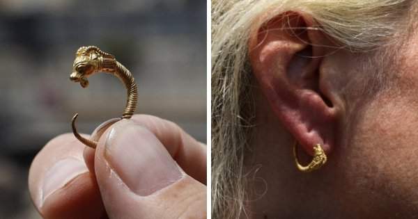 Во время раскопок в Иерусалиме была найдена уникальная золотая серьга, возраст которой около 2 тысяч лет
