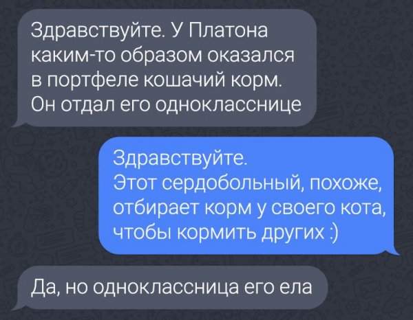 Подборка забавных переписок из родительских чатов