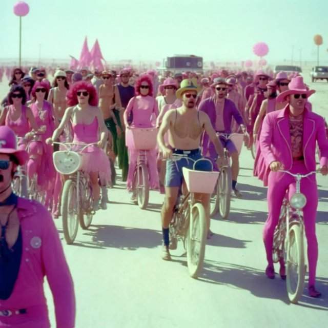 Если бы фестиваль «Burning Man» («Горящий человек») проводили в 1960-х годах