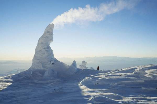 Гора Эребус в Антарктиде — самый южный действующий вулкан в мире
