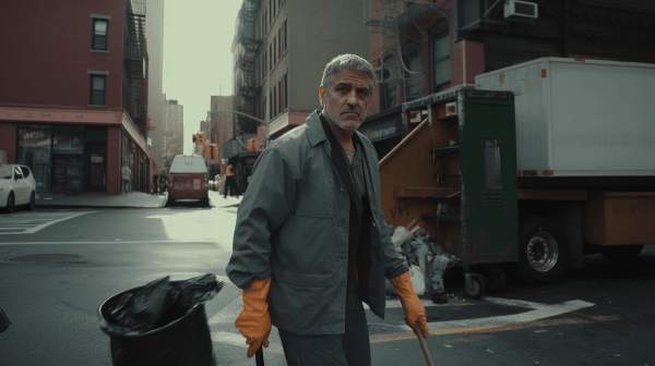 Джордж Клуни как мусорщик