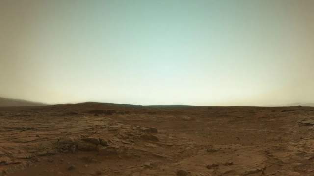 Снимок Марса с марсохода Curiosity
