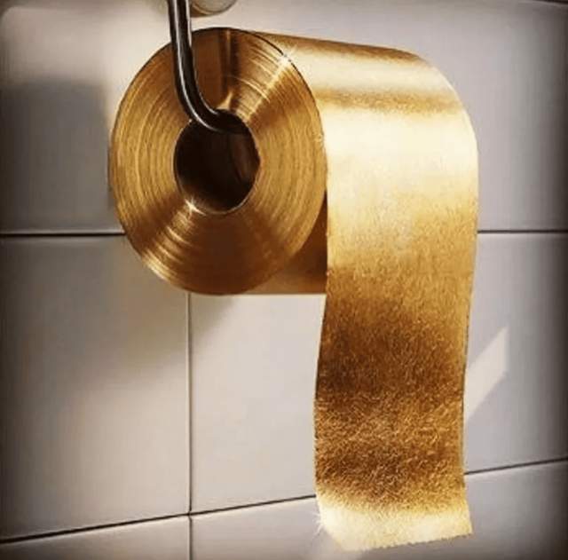 Туалетная бумага из 24-х каратного золота — 1,38 миллиона долларов