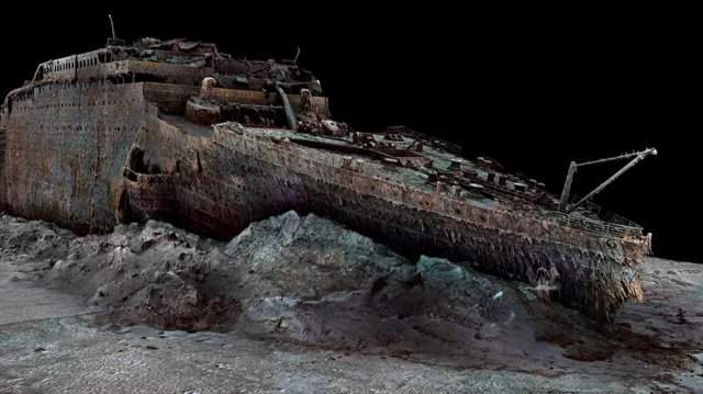 Ученые представили полноразмерную 3D-реконструкцию затонувшего «Титаника»