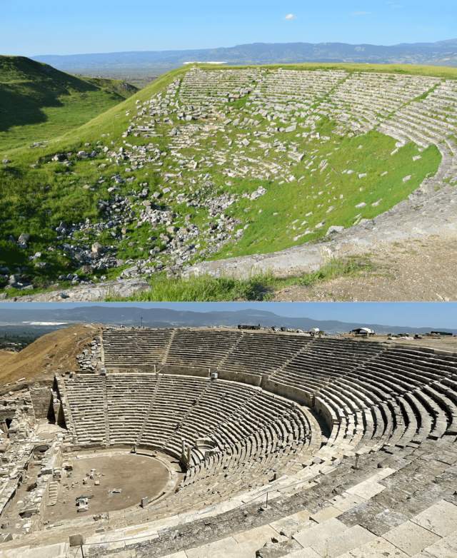 2200-летний театр в Лаодикии, на юго-западе Турции, после раскопок
