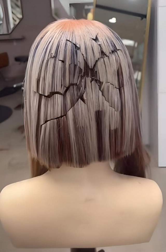 Эта причёска называется «Разбитые стеклянные волосы»