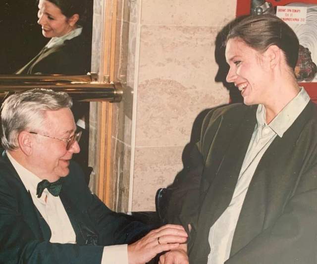 Олег Табаков и Марина Зудина, 1995 год