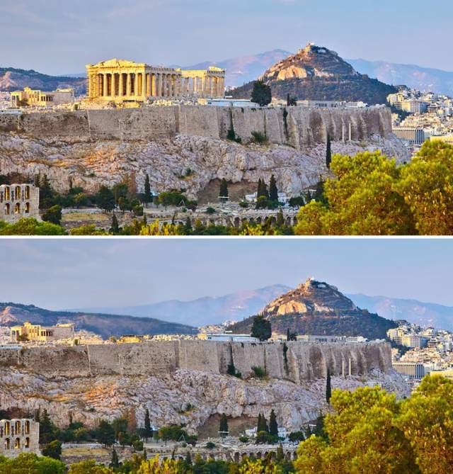 Афинский Акрополь без Парфенона