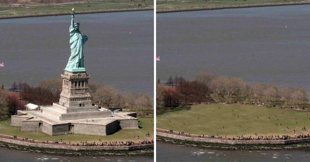 Нью-Йорк без Статуи Свободы