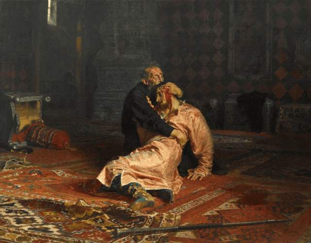 «Иван Грозный и сын его Иван 16 ноября 1581 года», Илья Репин