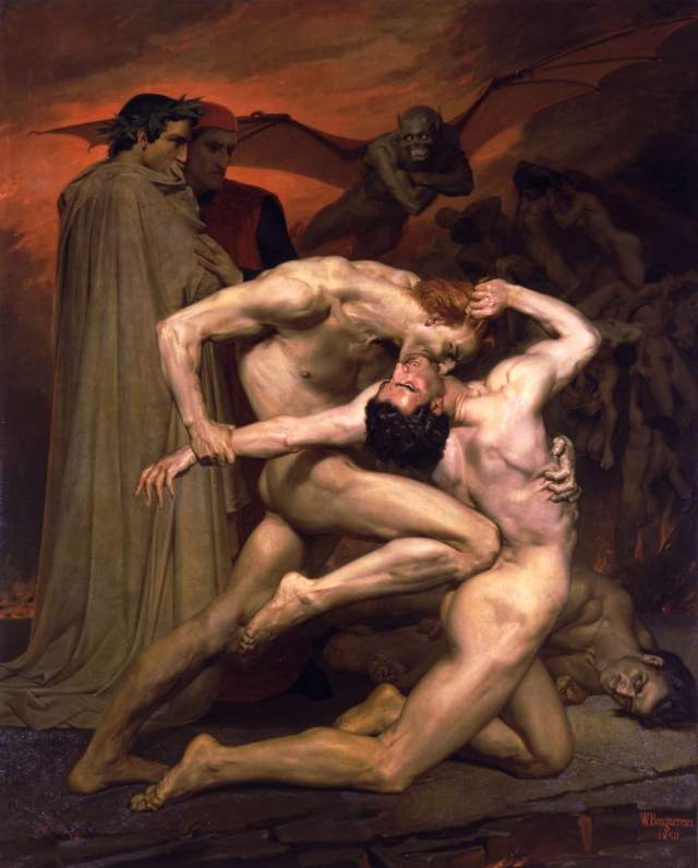 «Данте и Вергилий в аду», Вильям Бугро