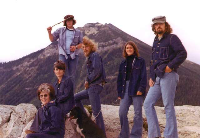 Моя семья во время похода по канадским скалистым горам, 1970 год