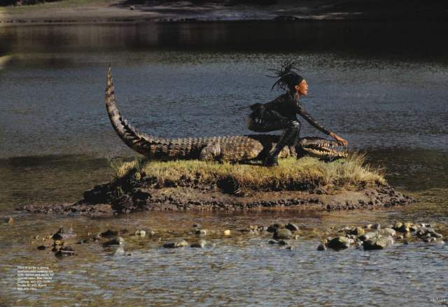 «Wild Things» — африканская съёмка Наоми Кэмпбелл.