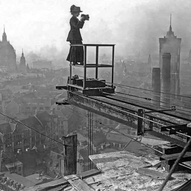 Бесстрашная женщина-фотограф. Берлин, 1910 год
