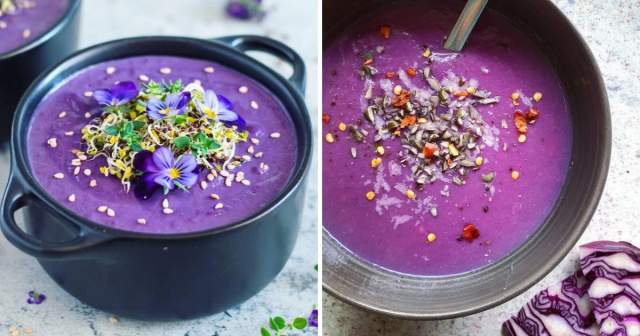 Фиолетовый суп из краснокочанной капусты (Западная Европа)