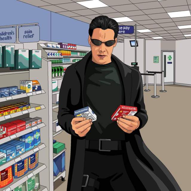 Нео в аптеке
