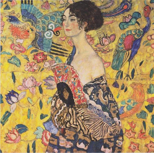Густав Климт — «Дама с веером» (1917)