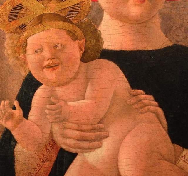 Смешной малыш, нарисованный итальянским художником Паоло Уччелло